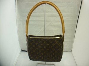 【LOUIS　VUITTON】　ルイ・ヴィトン　ルーピング　モノグラム　ワンショルダーバッグ　ブラウン　　SY02-DI8