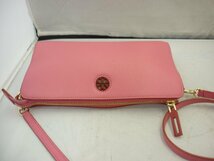 【TORY BURCH】トリーバーチ　ショルダーポーチ　ネオンピンク　レザー　SY02-DVZ_画像4