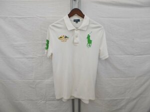 【POLO RALPH LAUREN】ポロ ラルフローレン　キッズ　ショートスリーブポロシャツ　ホワイト　L(14-16)160/80サイズ　SY02-XW3