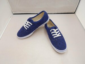 [VANS] Van z женский спортивные туфли off The wall темно-синий шерсть ткань 23.5cm SY02-XN8