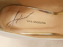 【VIVA　ANGELINA】ビバアンジェリーナ　レディース　パンプス　白　レザー　ヒール7.5cm　SY02-MW3_画像6