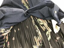 【sacai】サカイ　レディス　プリーツカーディガン　ネイビー×ブラック系花柄　サイズ2　SY02-FAA_画像6