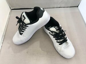 【DC SHOES】ディーシーシューズ　メンズスニーカー　ホワイト×ブラック　レザー　26.5cm　SY02-FBG