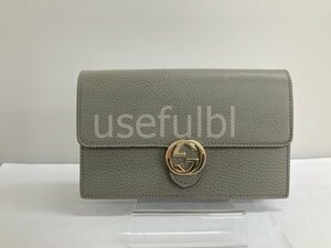 【GUCCI】グッチ　長財布　チェーンウォレット　ショルダーバッグ　SY01-EZ9