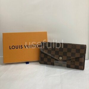 【LOUIS VUITTON】ルイ・ヴィトン　長財布　ポルトフォイユ・サラ　ダミエ　SY01-HZ4★