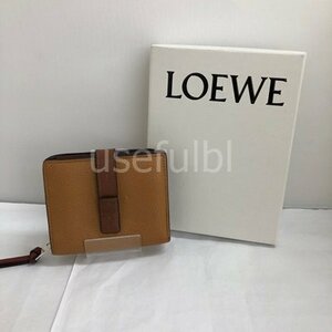 【LOEWE】ロエベ　コンパクト ジップウォレット　ソフトグレインカーフ　二つ折り財布　　SY01-IZ0