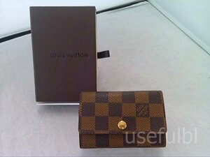 【LOUIS VUITTON】　ルイ・ヴィトン　ダミエ　ミュルティクレ　キーケース　6本掛け　SY02-Z46