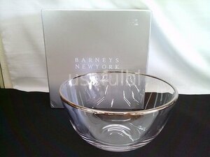 【洋食器】　BARNEYS NEWYORK　バーニーズ・ニューヨーク　ガラスボウル　食器　SY02-U13★★