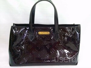 【LOUIS VUITTON】　ルイ・ヴィトン　モノグラム　ヴェルニウィルシャー　M93641　ダークブラウン　ハンドバッグ　SY02-Z36