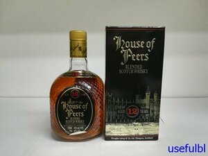 【古酒・未開栓】House of Peers ハウスオブピアーズ　12年　43％　750ml　箱付　スコッチウイスキー　（1-5-2）