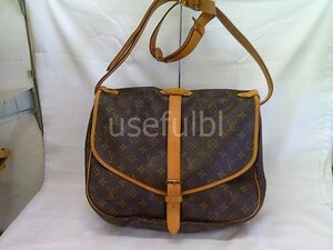 【LOUIS VUITTON】　ルイ・ヴィトン　モノグラム　ソミュール　ショルダーバッグ　ブラウン系　M42254　SY02-U52★★