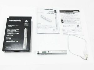 # simple operation only verification Junk Panasonic Panasonic IC recorder RR-XP009-S built-in memory 8GB silver origin box attaching rechargeable battery lack of 