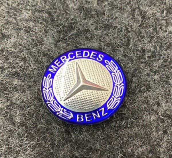 メルセデスベンツ　直径29mmエンブレム Mercedes Benz用　ブルー