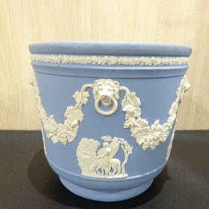 1円～ Wedgwood ウェッジウッド ジャスパー フラワーベース 花瓶 花入れ フラワーポット 陶器 