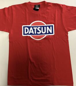 RTガレージ◇ダットサン(DATSUN)Tシャツ◇長期保管・デッドストック・未着用◇Ｌサイズ◇赤◇タグ付日産◇日産自動車◇NISSAN◇