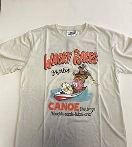 チキチキマシン猛レース ケンケン● 半袖Ｔシャツ◎Ｌサイズ◎wacky races ●ベージュ●長期保管・デッドストック・未着用●タグ付