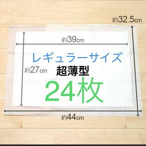 ペットシート超薄型レギュラーサイズ24枚