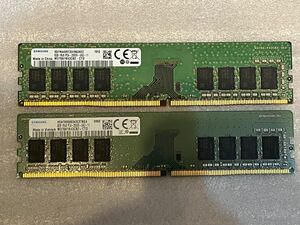Samsung DDR4 PC4-2666V 16GB （8G x2）動作確認済み　UDIMM 