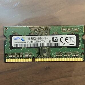 Samsung DDR3L PC3L-12800S 4GB ノート用SO-DIMM　動作確認済み　pc3 12800