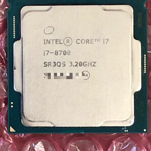 【完動品】Intel Core i7 8700 3.20Ghz SR3QS