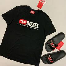 洗練されたデザイン　ディーゼル　DIESEL　正規品　Tシャツ　T-Reg-Div　ブラック　S　A05033 0GRAI　100%綿_画像8
