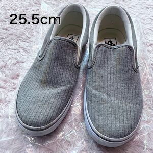 【VANS】 ヴァンズ SLIP ON スリッポン V98CF RK GRAY/WHITE 25.5cm