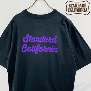 スタンダードカリフォルニア Tシャツ 両面プリント XL 黒 ブランドロゴ 美品 standard California 両面プリント オーバーサイズ ストリート