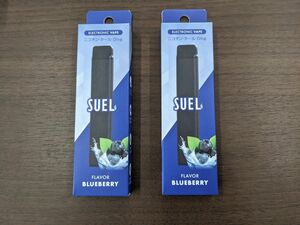 電子VAPE 2本セット SUEL ブルーベリー ニコチン0 タール0 使い捨て 電子タバコ