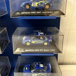 【中古】1/64 CM'S ラリーカーコレクション スバル IMPREZA WRC WRX STI t.arai 9台セットの画像5