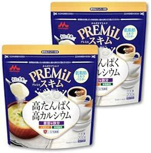 森永乳業 PREMiL スキム 200g×2個 [ 低脂肪 たんぱく質 カルシウム 鉄分 ビタミンC 食物繊維 シールド乳酸菌 プ