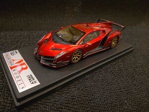 MRコレクション 1/43 ランボルギーニヴェネーノ ジュネーブモーターショー2013 レッドメタリック 25台限定