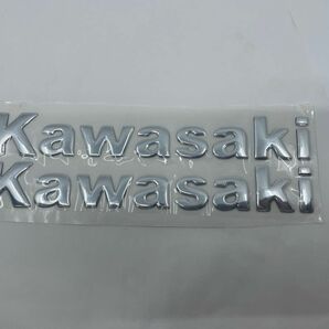カワサキ KAWASAKI エンブレム ソフト　銀