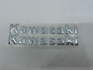 カワサキ KAWASAKI エンブレム ソフト　銀