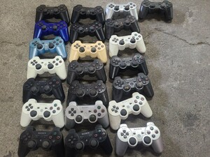 PS3 PlayStation 3 wireless controller dual shock 3 together 22 piece large amount set 