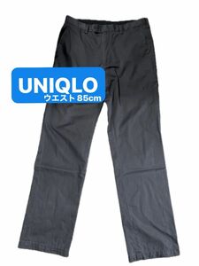 送料無料　即発送　メンズ　ボトムス　チノパン　UNIQLO ユニクロ　グレー　綿100% コットン パンツ