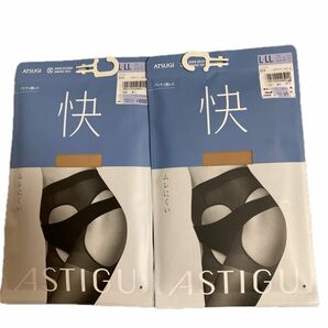 【2足】ASTIGU 【快】 ムレにくい ストッキング AP9009 (本体 シアーベージュ （323）) L-LL