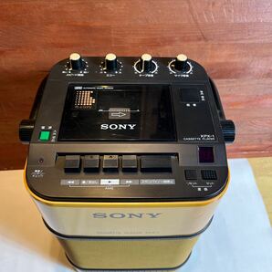 SONY ソニー KPX-1 カセットデッキ イエローカラー 昭和レトロ アンティーク オーディオ機器 現状品 ☆通電確認済☆の画像7