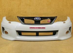 ●GRB GVB Impreza WRX STi 後期 Genuine フロントBumper サテンホワイトPearl 37J New vehicle外し 極美品《日本語のわかる方限定》