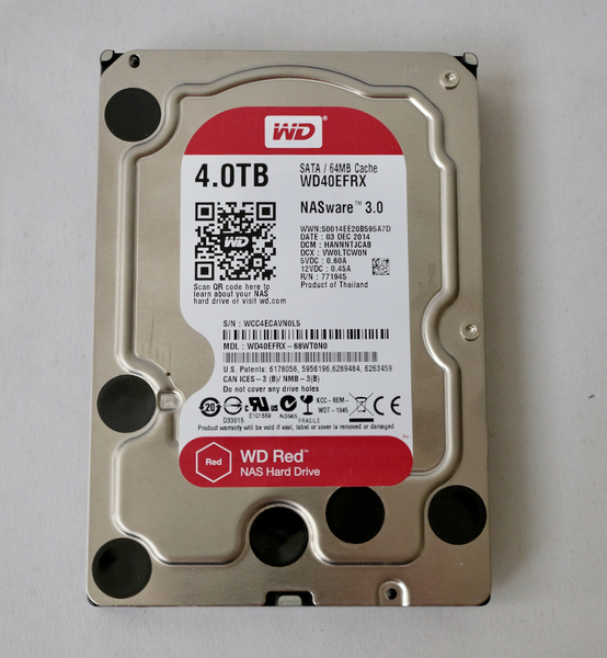 【送料無料】 WD40EFRX　WD RED 　「4TB」　使用時間683h　その２