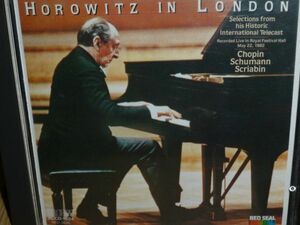 V・ホロヴィッツ 「イン・ロンドン」(シューマン 「子供の情景」&ショパン他 1982年5月22日録音) 国内盤(RCA 初期盤 RCCD-1034)