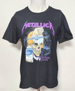 送料無料　【Lサイズ】メタリカ　Metallica　Tシャツ　スカルつかみ　半袖　ロックバンド　メタル　ファンスマ