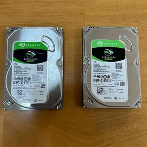 【中古良品2台セット】 SEAGATE製HDD 3.5インチ SATA ST1000DM010 1TB ①