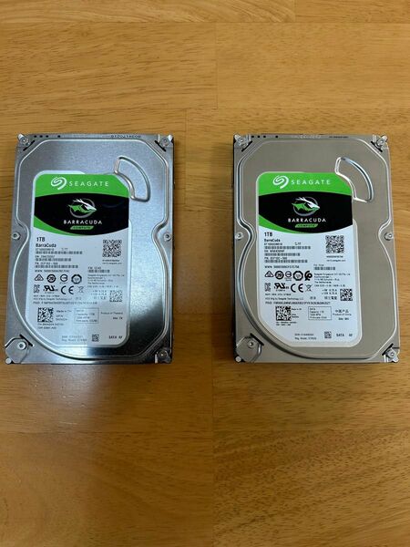 【中古良品】SEAGATE製HDD 3.5インチ SATA ST1000DM010 1TB 2台セット　②