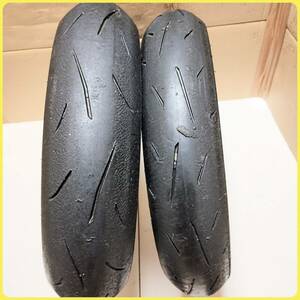 【格安】DUNLOP α13SP 110/140 前後セット CBR250 Ninja250 ZX25R YZF-R25 　WR250X等のモタードにも♪