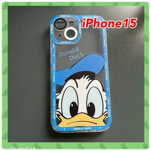 iPhone15ケース　stitch ドナルドダック