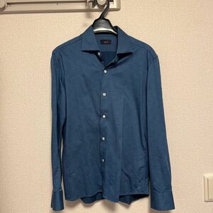 鎌倉シャツ　カジュアルシャツ　ブルー系 