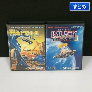 gV436a [ box opinion have ] MD Mega Drive soft hell tso-ktsuvai Galaxy Force II total 2 point | game X