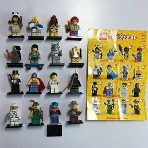 mL734a [まとめ] LEGO レゴ ミニフィギュア シリーズ1 全16種 ピエロ チアリーダー カウボーイ テストドライバー 他 | ホビー Hの画像1
