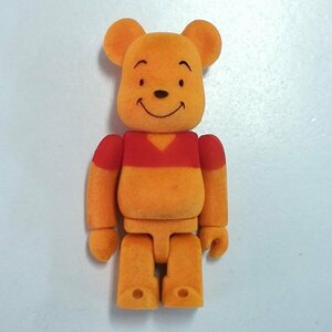 mL789a [ defect have ] 100% Bearbrick Winnie The Pooh flocky ver. | figure H