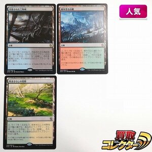 sB424o [人気] MTG タルキール覇王譚 KTK 汚染された三角州 樹木茂る山麓 吹きさらしの荒野 計3枚